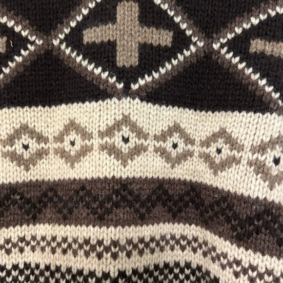 Ralph Lauren lambswool fall sweater size medium brown tan - Picture 8 of 12